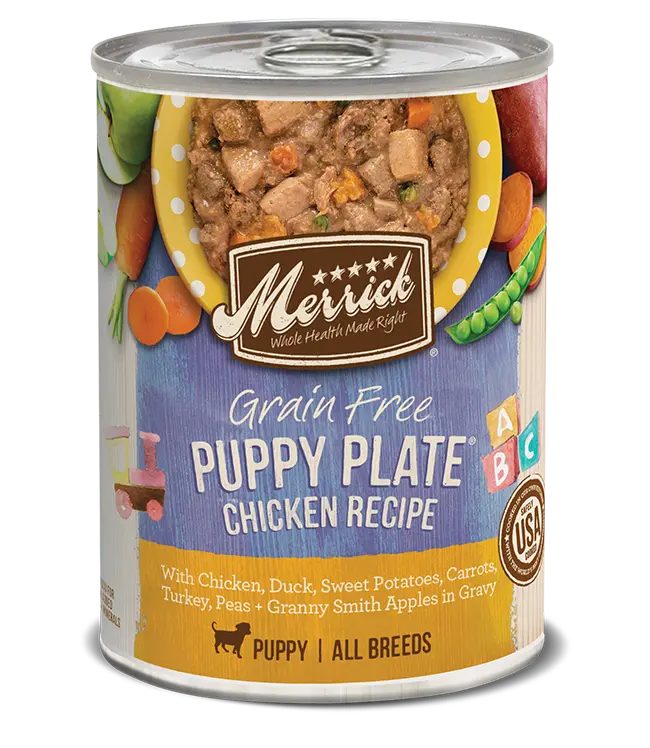 Merrick Grain Free Puppy Plate Chicken Recipe In Gravy 1