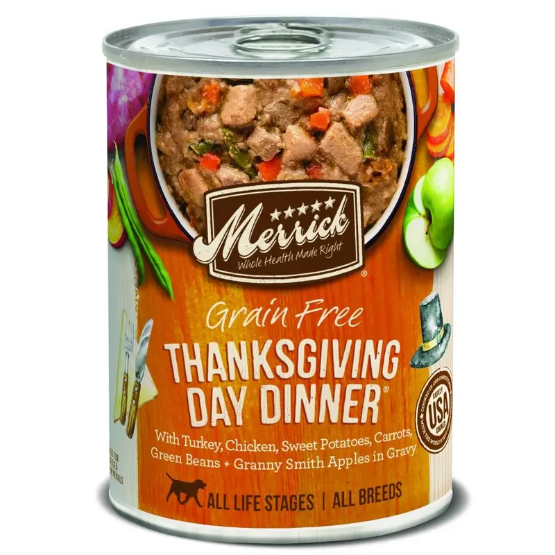 Merrick Grain Free Thanksgiving Day Dinner Canned Dog Food 1