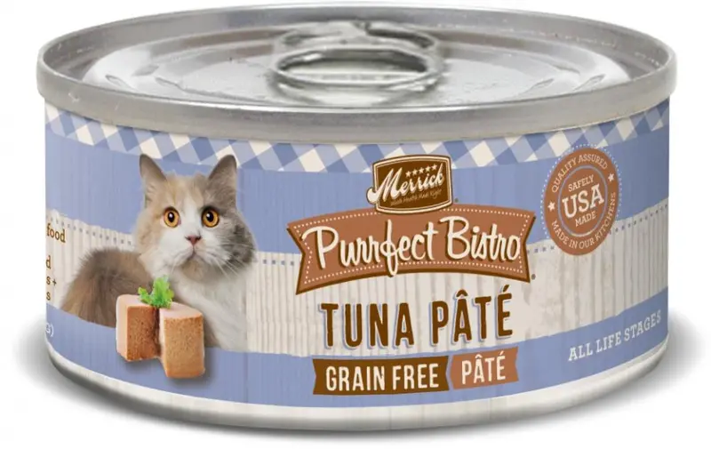 Merrick Purrfect Bistro Tuna Pate Grain Free Canned Cat Food 1