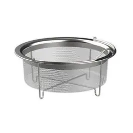 Mesh Steamer Basket, Stainless, 6-8-Qt. 1