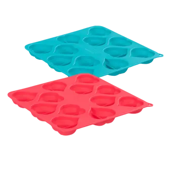 Messy Mutts Heart Shape Silicone Bake And Freeze Dog Treat Maker Molds 1
