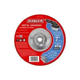 Metal Grinding Disc, 7 X 1/4 X 5/8-11-In. 1