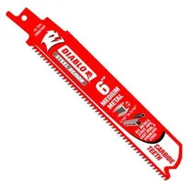 Metal Reciprocating Saw Blade, Carbide Tipped, 6-In. X 10Tpi 1