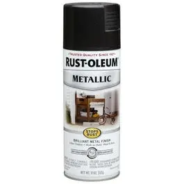 Metallic Spray Paint, Black Night, 11-Oz. 1