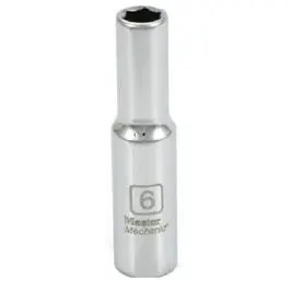 Metric Deep Well Socket, 6-Point, 1/4-In. Drive, 6Mm 1