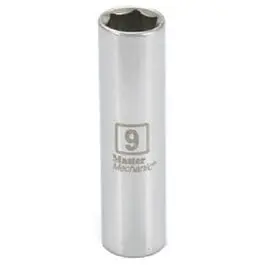 Metric Deep Well Socket, 6-Point, 1/4-In. Drive, 9Mm 1