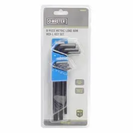 Metric Hex-L Key Set, Long-Arm, 9-Pc. 1