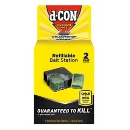 Mice Bait Station, 2 Refills 1