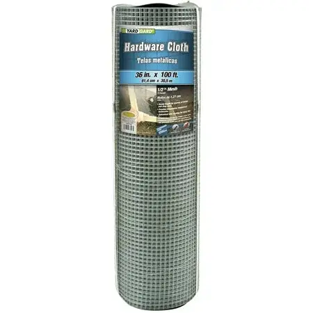 Midwest Air Technologies Hardware Cloth Galvanized 19G 1/2" Mesh 1