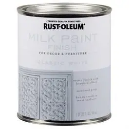 Milk Paint Finish, White, 30-Oz. 1