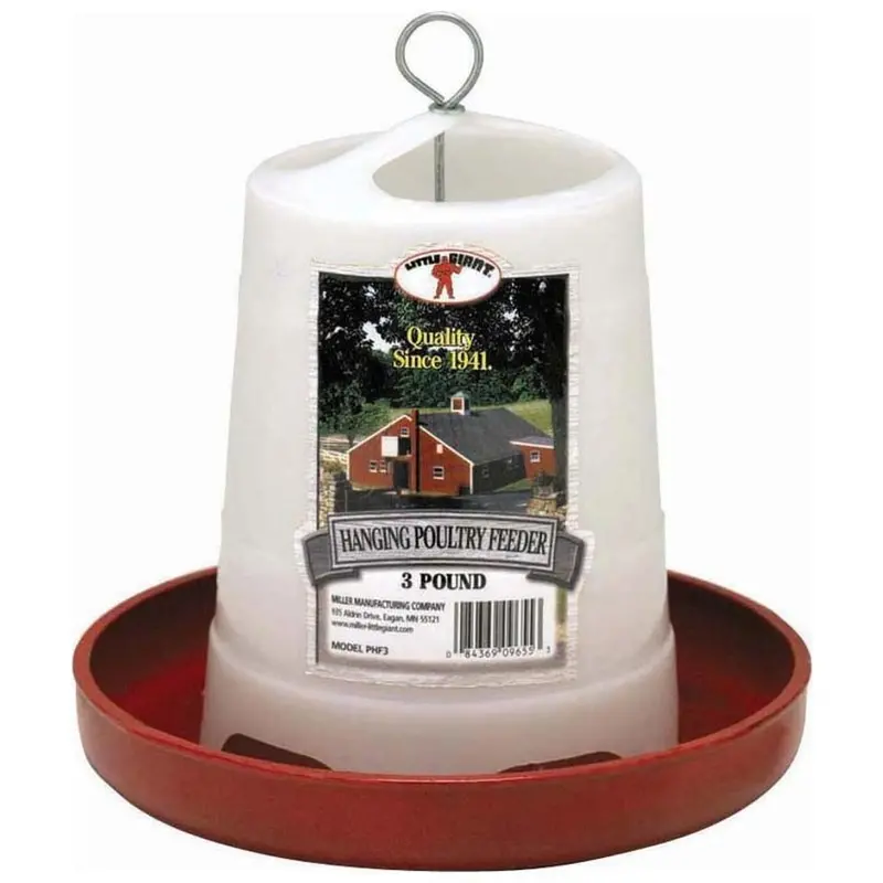 Miller Plastic Hanging Poultry Feeder 1