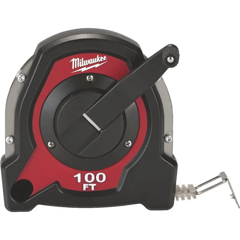 Milwaukee 100 Ft. Metal Closed Case Reel Tape 1