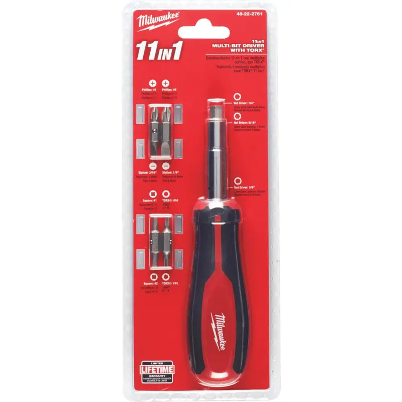Milwaukee 11-In-1 Multi-Bit Screwdriver With Square Drive 1