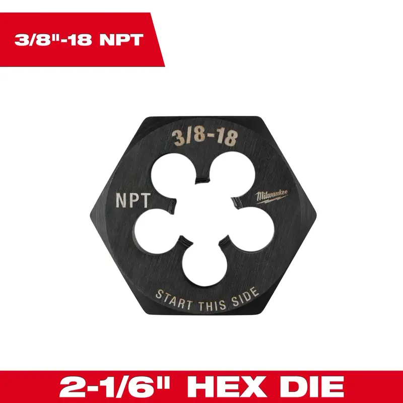 Milwaukee 2-1/6" Hex Threading Die 1