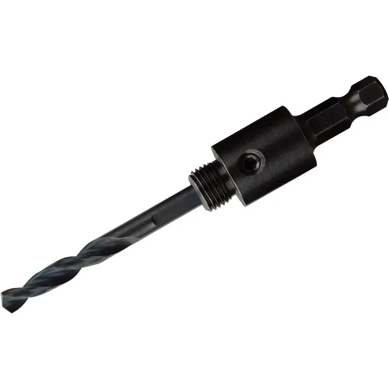 Milwaukee 3/8 In. Round Shank Basic Hole Saw Mandrel Fits Hole Saws Up To 1-3/16 In. 1