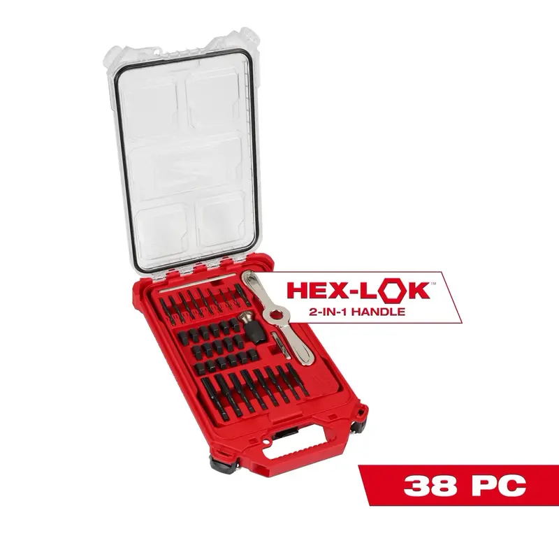 Milwaukee 38Pc Sae Tap & Die Packout™ Set W/ Hex-Lok™ 2-In-1 Handle 1