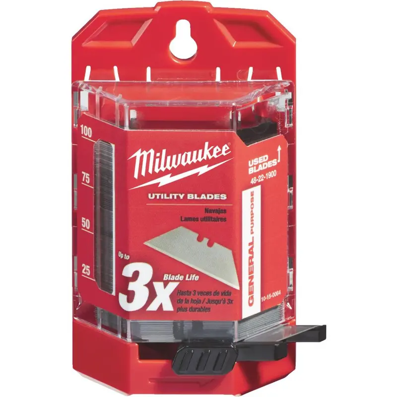 Milwaukee General Purpose 2-Point 2-3/8 In. Utility Knife Blade (100-Pack) 1