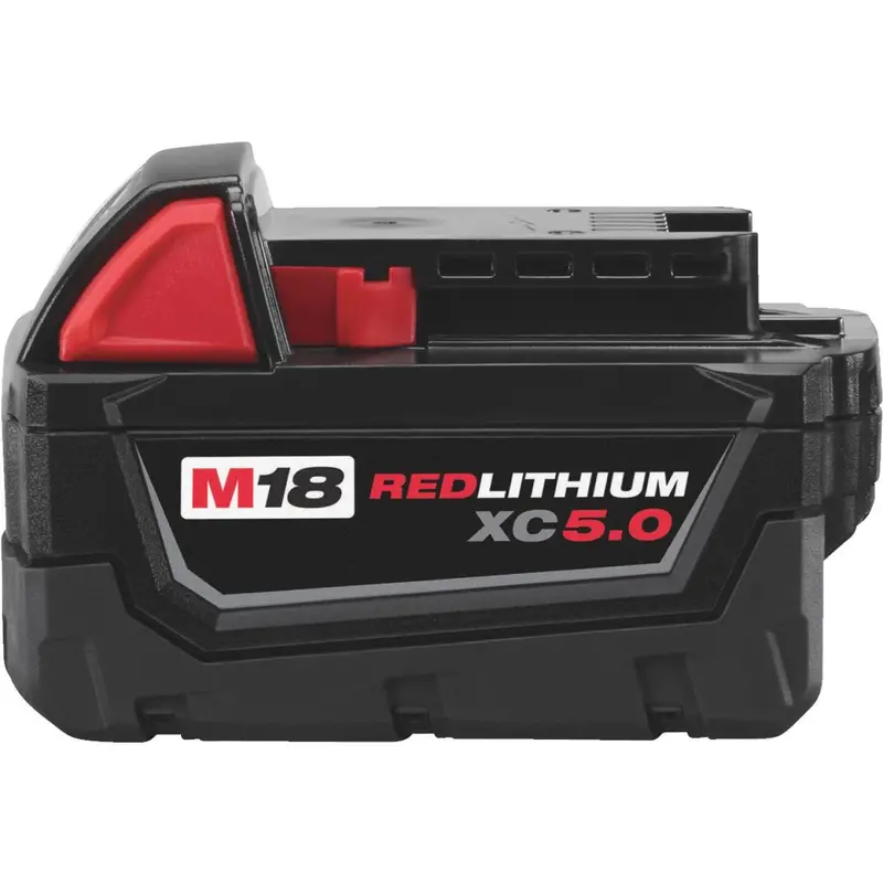 Milwaukee M18 Redlithium Xc 18 Volt Lithium-Ion 5.0 Ah Extended Capacity Tool Battery 1