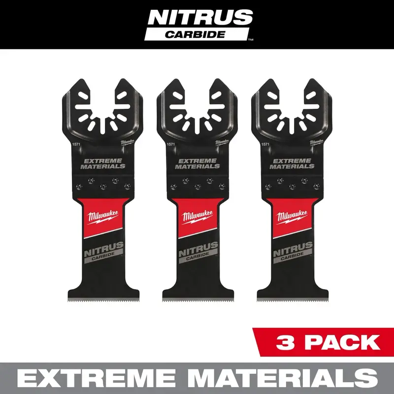 Milwaukee Nitrus™ Carbide Extreme Materials Universal Fit Open-Lok™ Multi-Tool Blade 1