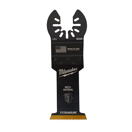 Milwaukee® Open-Lok™ 1-3/8" Titanium Enhanced Bi-Metal Multi-Material Blade 1Pk 1
