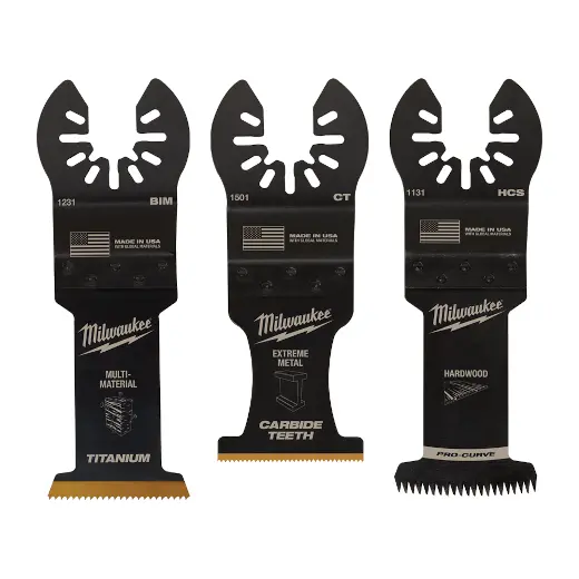 Milwaukee® Open-Lok™ 3Pc All Purpose Multi-Tool Blade Variety Pack 1