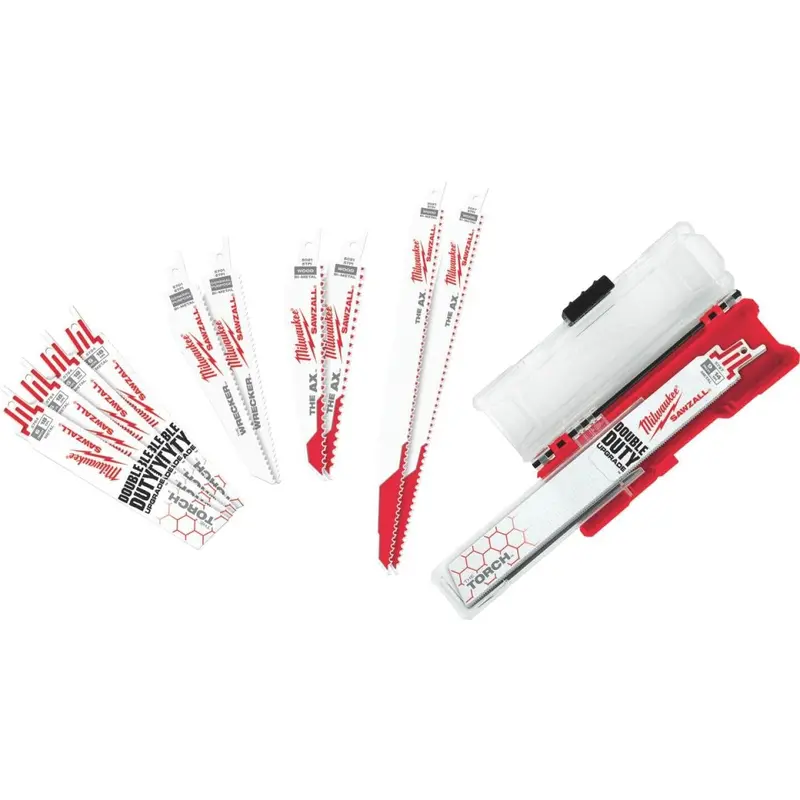 Milwaukee Sawzall 12-Piece Demolition Reciprocating Saw Blade Set 1