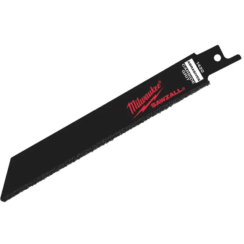 Milwaukee Sawzall 6 In. Carbide Grit Reciprocating Saw Blade (3-Pack) 1