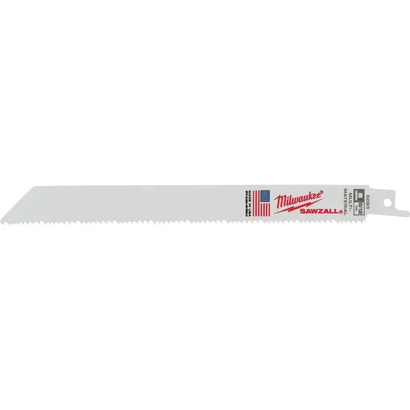 Milwaukee Sawzall 8 In. 8/12 Tpi Multi-Material Reciprocating Saw Blade 1