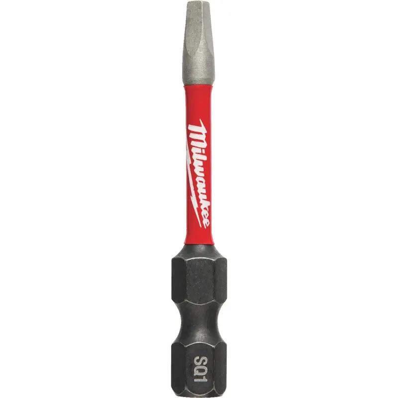 Milwaukee Shockwave #1 Square Recess 2 In. Power Impact Screwdriver Bit 1