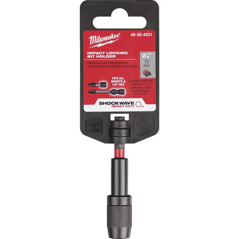 Milwaukee Shockwave 2-7/8 In. Magnetic Impact Locking Bit Holder 1