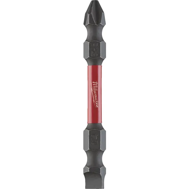 Milwaukee Shockwave #2 Phillips And 1/4 In. Slotted Power Double-End Screwdriver Bit 1