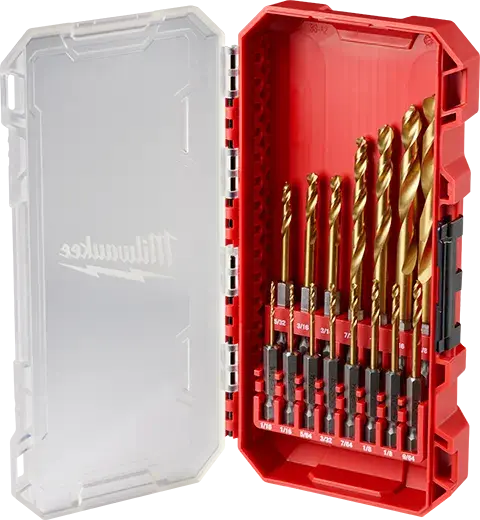 Milwaukee® Shockwave Impact Duty™ Red Helix™ Titanium Drill Bit Set - 15Pc 1
