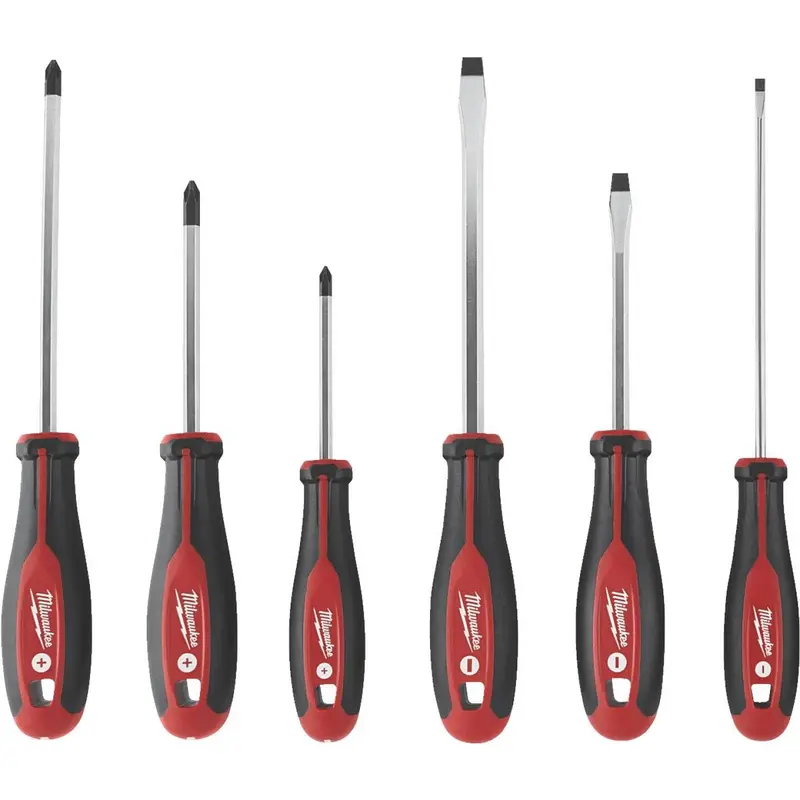 Milwaukee Slotted & Phillips Screwdriver Set (6-Piece) 1