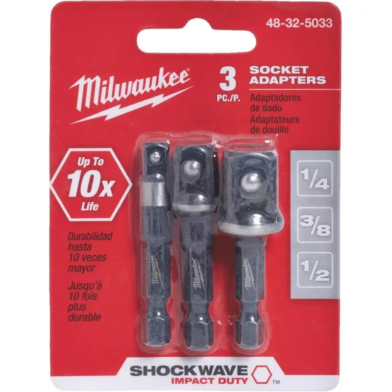 Milwaukee Socket Adapter Set, 3 Piece 1