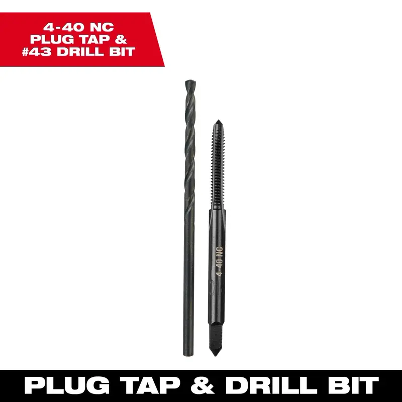 Milwaukee Straight Flute Plug Tap & Drill Bit 4