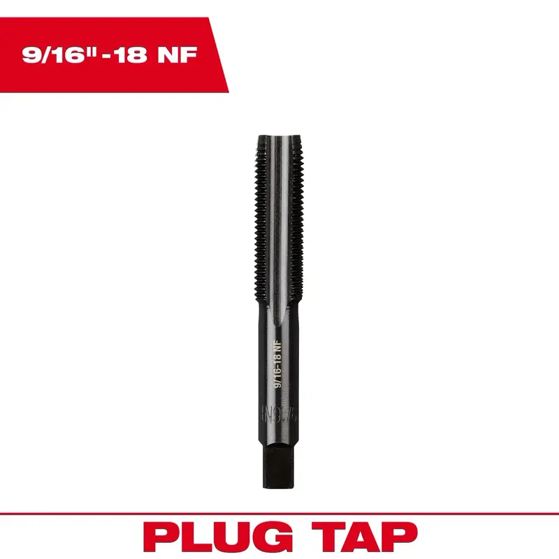 Milwaukee Straight Flute Plug Taps 8
