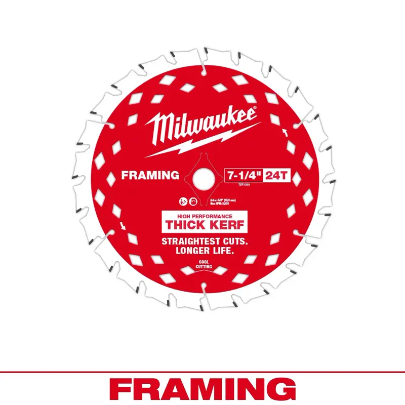 Milwaukee Thick Kerf Framing Circular Saw Blades 1