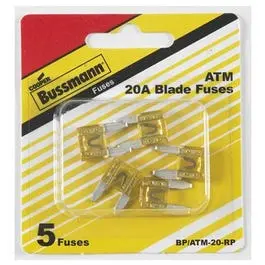 Mini Auto Blade Fuse, 20-Amp, Yellow, 5-Pk. 1