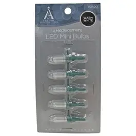 Mini Christmas Lights Led Replacement Bulb, Warm White, 5-Pk. 1