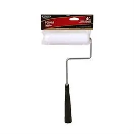 Mini Paint Roller Cover + Frame, Foam, 6.5-In. 1