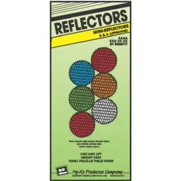 Mini Reflector, Plastic, 1.25-In., 6-Pk. 1