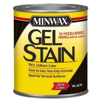 Minwax 660920000 Gel Stain, Black ~ Quart 1
