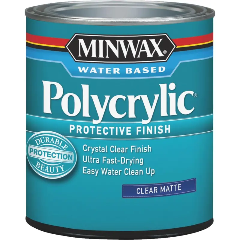 Minwax Polycrylic 1 Qt. Matte Water Based Protective Finish 1