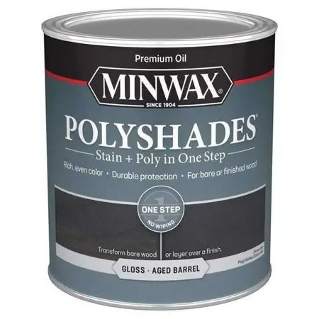 Minwax Polyshades 1 Qt. Semi-Transparent Gloss Aged Barrel Stain/Polyurethane 1