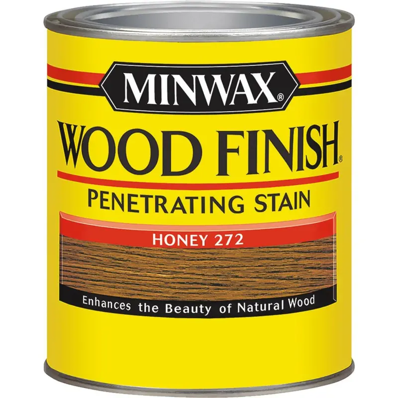 Minwax Wood Finish Penetrating Stain, Honey, 1/2 Pt. 1