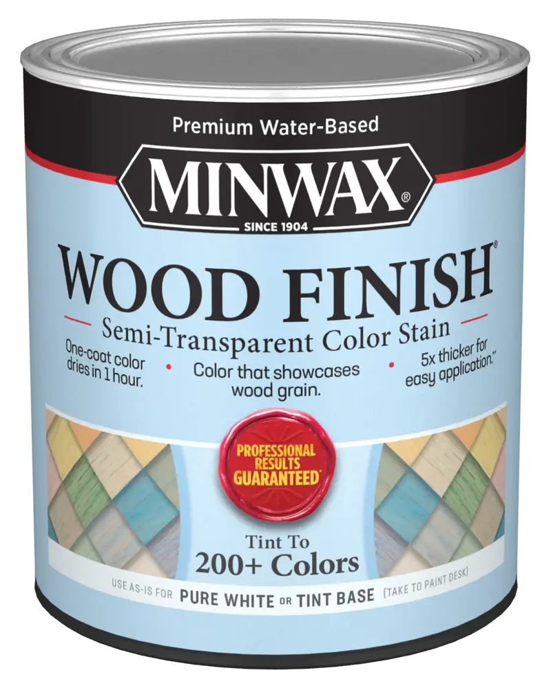 Minwax® Wood Finish® Water-Based Semi-Transparent Color Stain, Quart 1