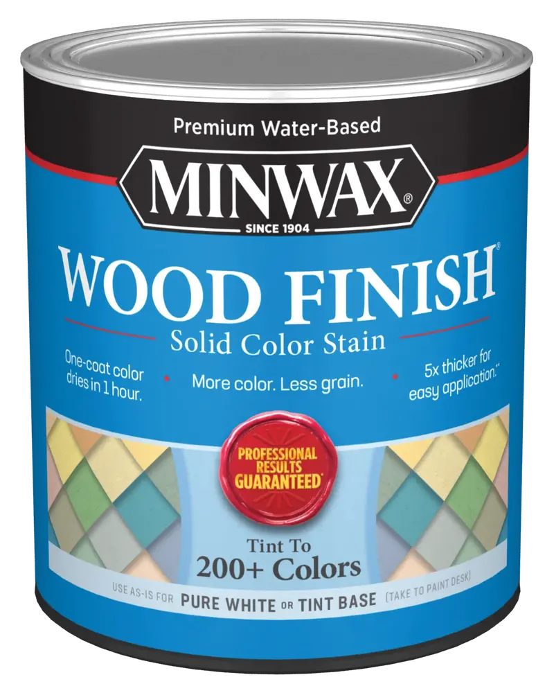 Minwax® Wood Finish® Water-Based Solid Color Stain, Quart 1