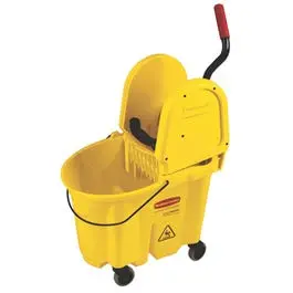 Mop Bucket & Wringer, Yellow, 26/35-Qt. 1