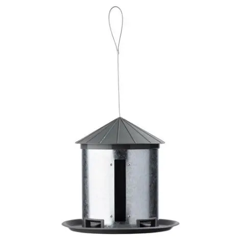 More Birds Metal Silo Hopper Bird Feeder 1