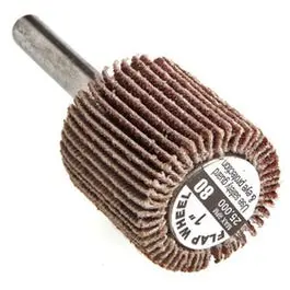 Mounted Flap Wheel, 1 X 1-In., 80-Grit 1